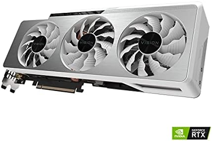 GIGABYTE GeForce RTX 3080 Ti Vision OC 12G Graphics Card, 3X WINDFORCE Fans, 12GB 384-bit GDDR6X, GV-N308TVISION OC-12GD Video Card