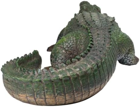 Ebros Gift 21" Long Realistic Alligator Crocodile Gallery Quality Statue As Home and Garden Decor Prank Surprise Guest Greeter of Alligators