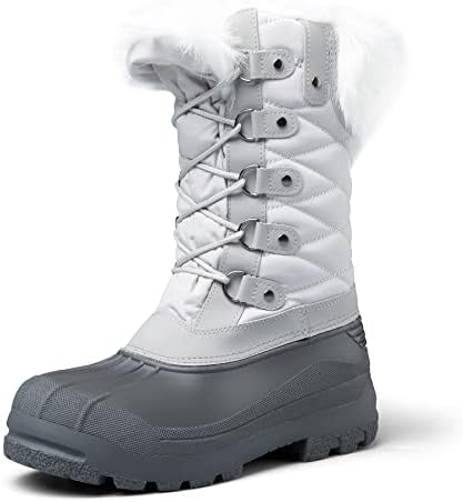 mysoft Women's Snow Boots Waterproof Mid-Calf Winter Boots