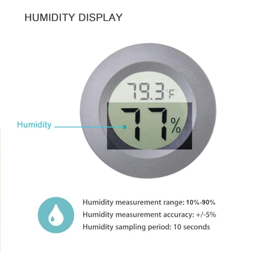 2-Pack Mini Hygrometer Thermometer Meter Digital LCD Indoor Room Monitor