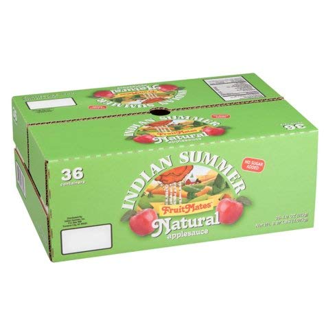 Expect More Indian Summer FruitMates Unsweetened Natural Applesauce (4 oz. ea, 36 ct.)