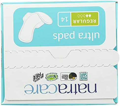Natracare Cotton Natural Feminine Ultra Pads Regular With Wings By Natracare, 14 Ea, 14 Count