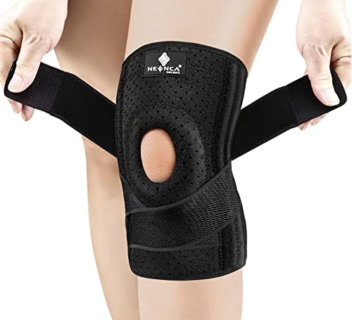 NEENCA Knee Brace for Knee Pain, Adjustable Knee Support with Patella Gel Pad & Side Spring Stabilizers, Knee Wrap for Arthritis, Meniscus Tear, ACL
