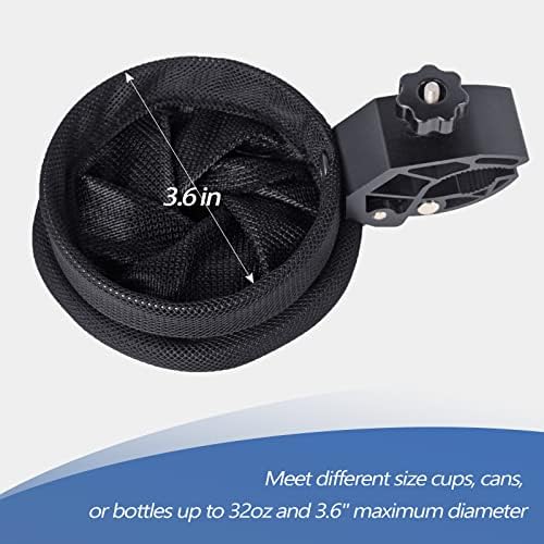 UNIGT Motorcycle ATV Cup Holder with 0.6"-1.75" Alligator Clamp, 32oz