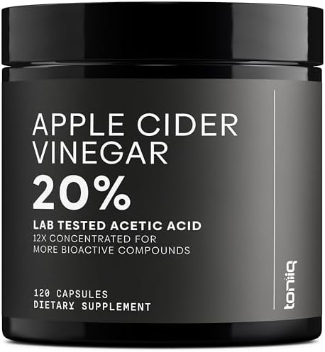 Toniiq Apple Cider Vinegar Capsules - Ultra High Potency 2,010mg Formula