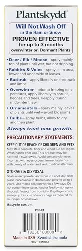 Plantskydd Animal Repellent for Deer, Rabbit, Voles, Powder Concentrate 1lb | Makes 1 Gallon of Liquid Repellent