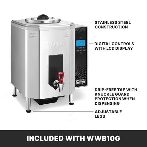 Waring Hot Water Dispenser with 10-Gallon Capacity & 120V