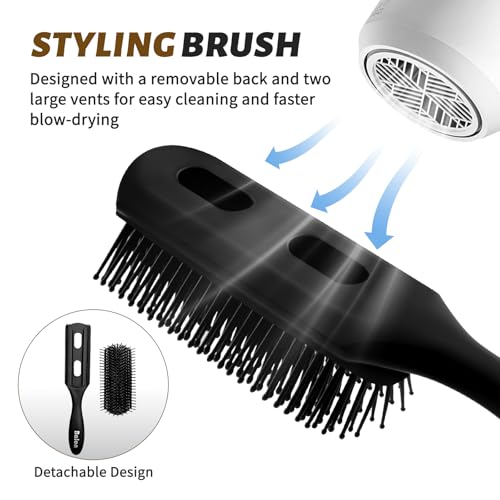 Hair Brush for Men and Women, 4Pcs Brush and Comb Set Detangling All Hair