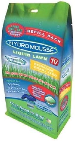 Hydro Mousse Bermuda Grass Seed - Large Refill Bag - Covers up to 1000 Square Feet