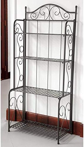 4-Tier Iron Indoor/Outdoor Bakers Rack (Bronze)