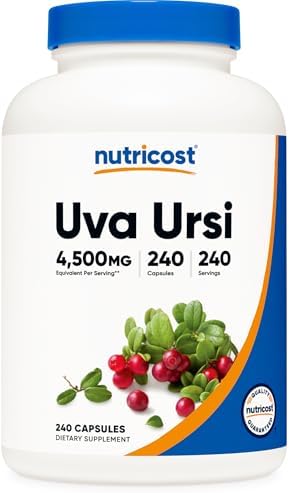 Nutricost Uva Ursi Extract 240 Capsules for 240 Servings Per Bottle
