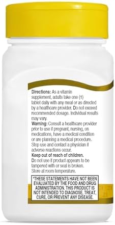 21st Century B-12 2500mcg Sublingual Tablets, High Potency, 110 Count | High-Potency Vitamin B12 2500 mcg, Natural Energy & Healthy Red Blood Cell Support, Vegan, Vegetarian, Third-Party Tested
