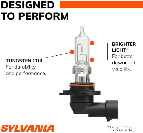 SYLVANIA - 9005 XtraVision Halogen Headlight Bulb - High-Performance Car Headlight - Halogen Light with No Glare - For Automotive - 2 Bulbs