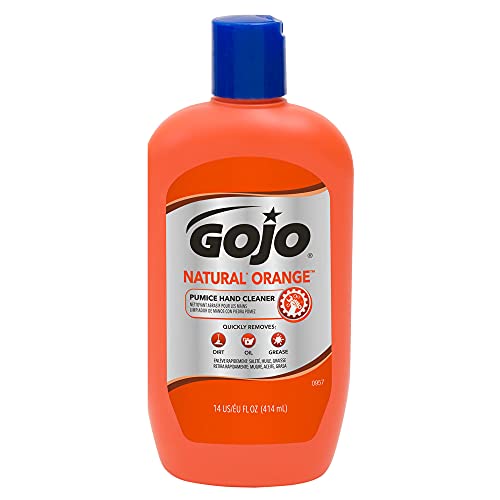 Gojo Soap Natural Orange Pumice Hand Cleaner Heavy Duty Cleaner Citrus Scented Scrub