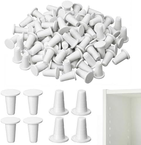 240 Pcs White Hole Plugs Covers Caps Compatible with IKEA Kallax Bookcase Cabinet Shelving 3.5mm Furniture Hole Fillers Compatible with Billy Bookshelf for a Seamless Built in Look
