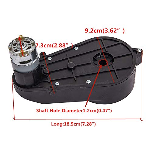 weelye 12V550 40000RPM Gearbox with High Torque 12V DC Motor for Kids Ride on Car SUV Parts