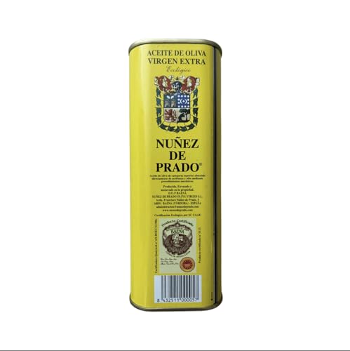 Nuñez de Prado Extra Virgin Olive Oil – USDA Organic, DOP Baena, First Cold Pressed, Family Estate Harvest, 33.8 fl oz (1 Liter)