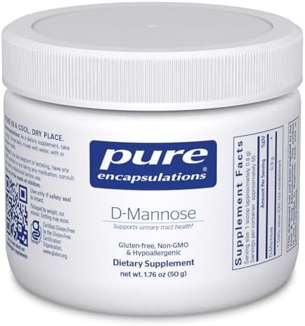 Pure Encapsulations D-Mannose Powder - for Urinary Tract Support - Urinary Tract Support & Bladder Health* - Easy Dissolve Powder - Non-GMO & Vegan - 1.76 oz | Dissolvable Supplement for Urinary Tract Support*, Urinary Tract Support, Supports Healthy Uri…