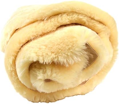 US Sheepskin Medical Sheepskin Rug, Fluffy Rugs 39.5-43.5 in x 24 in Tan | Preventing Bedsores