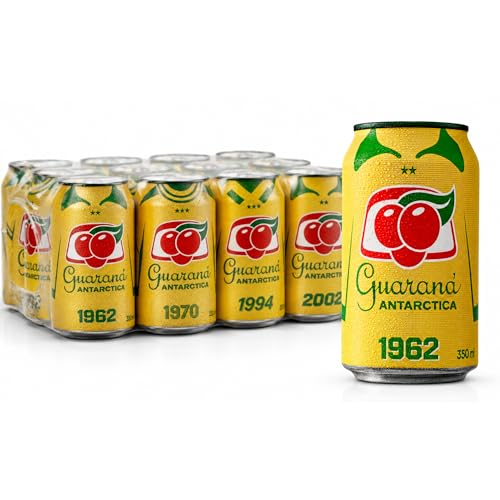 Guaraná Antarctica Zero, The Brazilian Original Guaraná Soda, Zero Sugar, 11.83 fl oz (Pack of 12) - Packaging May Vary