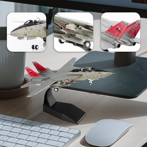 Sky Trek 1/100 Fighter Jet Model Tomcat F14 VF-31 diecast Military Airplanes Aircraft kit for Collection and Gift