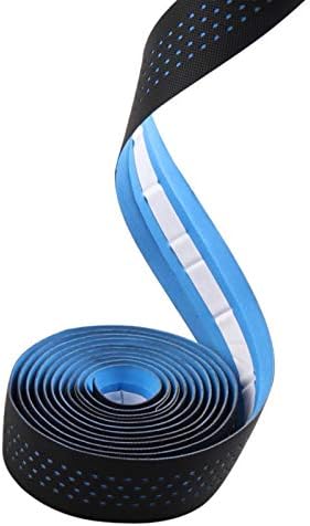 Tvoip 2 Rolls Soft Road Bike Bicycle Handlebar Cork EVA PU Bar Tape Professional Cycling Damping Anti-Vibration Wrap