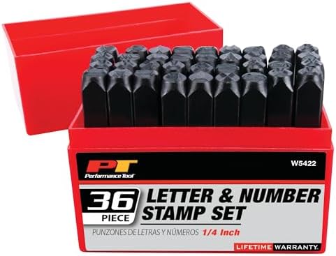 Performance Tool W758 5-Piece 8 in. Long Pin Punch Set | Carbon steel construction with hardened tips. Knurled handles for sure grip. Reaches deeply set pins