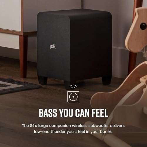 Polk Audio Signa S2 Ultra-Slim Sound Bar for Smart TV with Subwoofer
