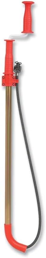 RIDGID 59802 K-6DH Hybrid Toilet Snake Auger with 6' Heavy-Duty Drop Head Tri-Wrap Cable, Manual or Cordless Drill Operated Plumbing