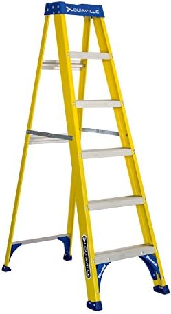 Louisville Ladder 5-Foot Fiberglass Step Ladder, 250-Pound Load Capacity, Type I, FS2005