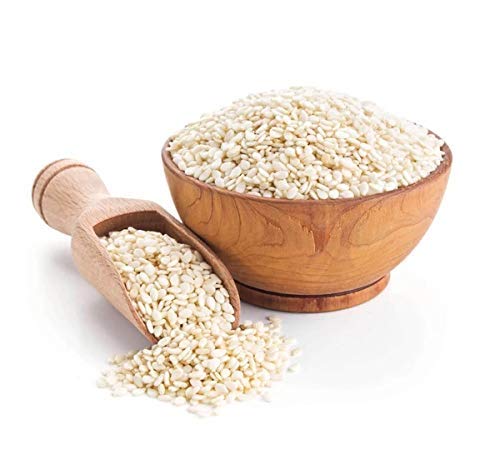 AIVA - SESAME SEEDS HULLED | Natural, Raw, Hulled |Perfect for Noodle Dishes, Sushi, Stir-Fries and Coating - (5 LB)