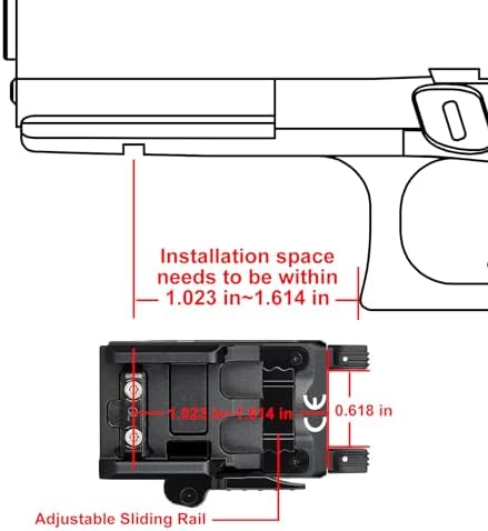 OLIGHT PL-Mini 2 Valkyrie Compact Weaponlight, 600 Lumens Tactical Flashlight and I3T EOS 180 Lumens Dual-Output Slim EDC Flashlight