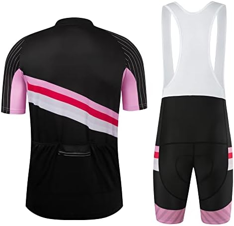 Coconut Ropamo CR Men's Cycling Jersey Set Road Bike Jersey Zipper Pocket Short Sleeves Cycling Kits Bib Shorts 3D Padded