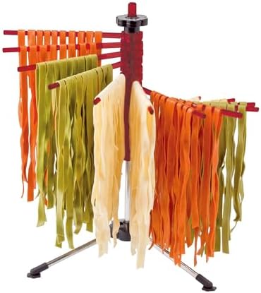 Fante's Collapsible Pasta Drying Rack, for Drying Spaghetti Fettuccine Angel Hair Linguini and Long Homemade Noodles