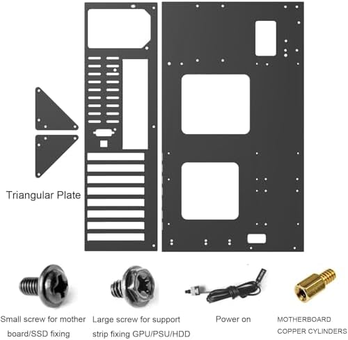 TGDGAMER Open Chassis DIY Gaming PC Test Bench, ATX/M-ATX/ITX, Wide Cooling | Fits ATX, M-ATX, ITX Motherboards, Open Frame Wide Body Heat Dissipation