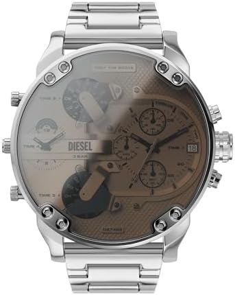 Diesel Mr. Daddy 2.0 Men's Watch, Stainless Steel Chronograph Sports Watch for Men