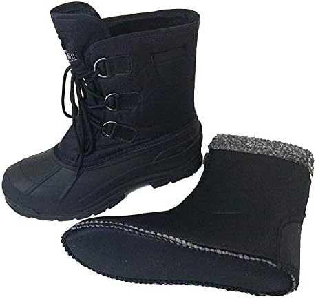G4U-YC06S Men's Winter Boots Cold Weather Water Repellent Nylon 9" Thermolite Insulated Hiking Duck Warm Snow Shoes
