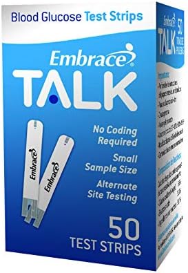 Omnis Health Embrace Blood Glucose Test Strips, 50ct
