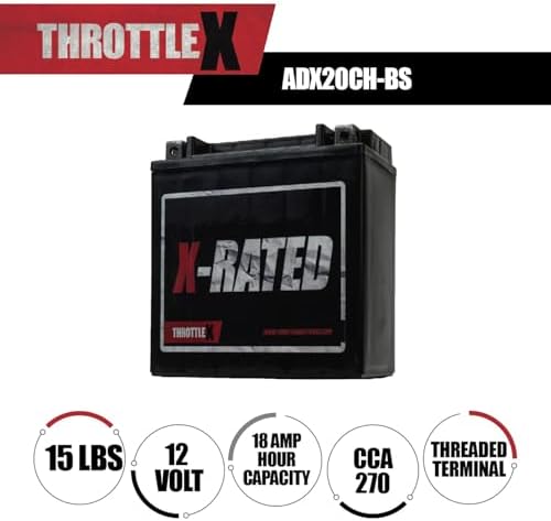 ADX20CH-BS - AGM Replacement Power Sport Battery