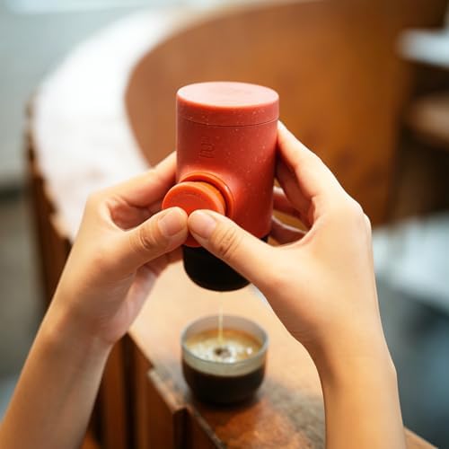 Wacaco Minipresso GR, Portable Espresso Machine, Compatible Ground Coffee, Hand Coffee Maker, Travel Gadgets, Manually Operated, Perfect for Camping, Hiking