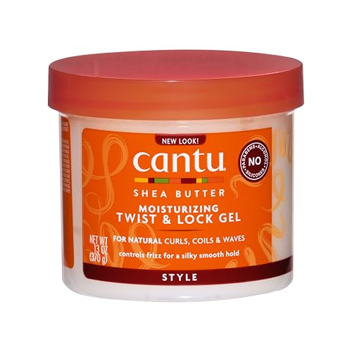 Cantu Shea Butter For Natural Hair Moisturizing Twist & Lock Gel, 13 Ounce (Pack of 1) (07005-12/3EU)
