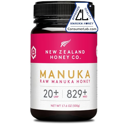 Raw Manuka Honey UMF 20+ MGO 829+, UMF Certified, 3rd Party Tested, 8.8oz