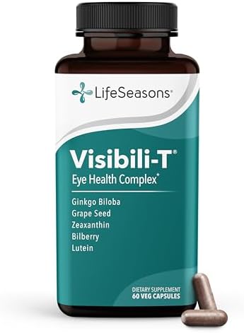 Visibili-T - Vitamin Supplement for Eye Health & Vision Support - Carrot Root, Chromium, Bilberry, Ginkgo Biloba, Grape Seed Extract, Lycopene, Vitamin A, Lutein & Zeaxanthin - 60 Capsules