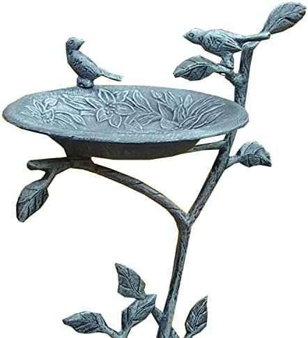 Oakland Living Meadow Bird Bath, Antique Bronze