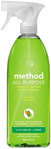 method All-Purpose Cleaner Spray, Lime + Sea Salt, 28 fl oz | Cuts Grease & Grime on Counters, Glass, Sealed Wood & Floors, for Kitchen & Bathroom, Controlled Mist, Streak Free