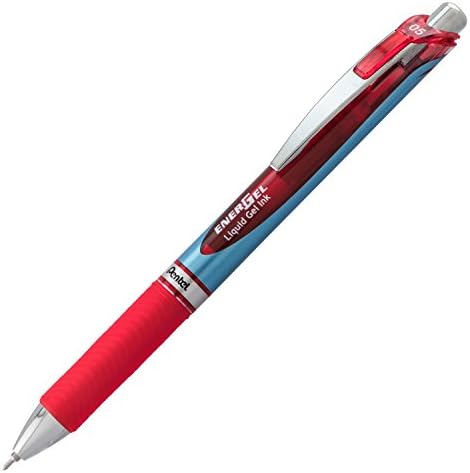 Pentel EnerGel RTX Retractable Liquid Gel Pen, (0.5mm), Fine Line, Needle Tip, Black Ink, Pack of 3 (BLN75BP3A)
