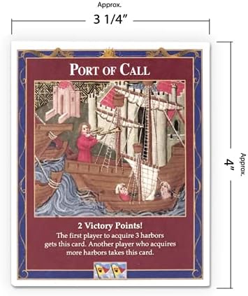 Port of Call Bonus Card compatible with Catan's Settlers of Catan, Seafarers, Cities and Knights and Catan Expansions