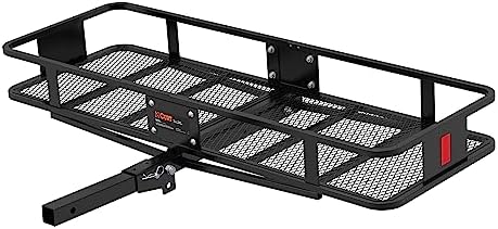 CURT 18152 Cargo Basket Hitch Trailer Hitch Cargo Carrier, 500 lbs. Capacity, 60-Inch x 24-Inch x 6-Inch, Fits 2-Inch Receiver