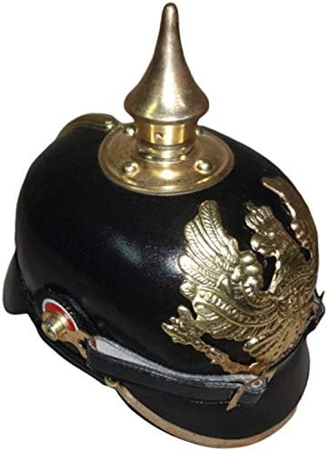 warreplica Imperial German Spiked Pickelhaube Officer Helmet with Cover - Reproduction