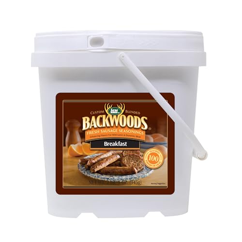 LEM Products Backwoods Breakfast Fresh Sausage Seasoning, 8.3 oz Packet | Pre-Measured Seasoning for Wild Game and Domestic Meat, Seasons Up to 25 Pounds of Meat for Homemade Patties and Sausages
